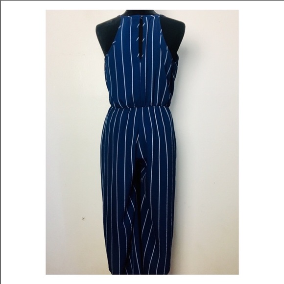 Striped Capri jumpsuit - Picture 8 of 8